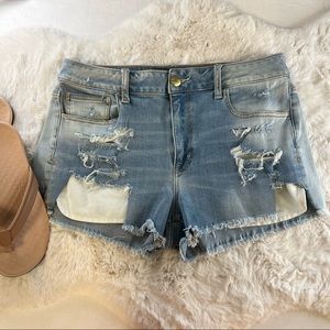 American Eagle Super Stretch Denim Shorts Sz 14